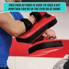 2 x Thai Boxing Punch Focus Pad Mitts Training Strike Shields Set