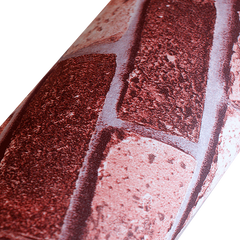 10m 3D Red Brick Print Theme Wallpaper