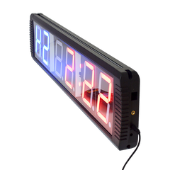 6 Digit Digital Timer Interval Fitness Clock LED Gym Display