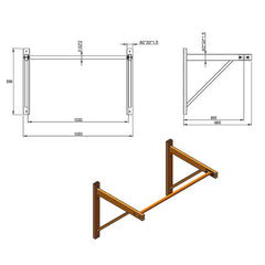 Wall Mounted Pull Up Bar – Heavy Duty Chin Up Station for Home Upper Body Training
