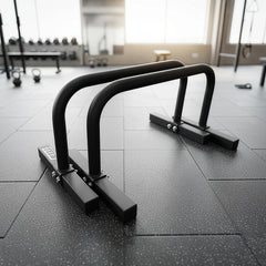 Steel Parallette Bars for Push Ups, Dips & Calisthenics Home Strength Training