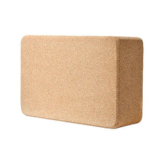 2 x Cork Yoga Block Set Natural Exercise Brick Support for Balance, Stretching and Stability