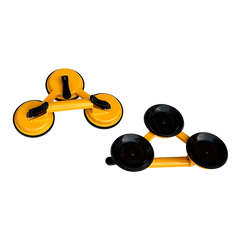 2x 150kg Load Aluminum Triple Suction Cup Pad Glazer Glass Sucker Remover Lifter