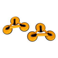 2x 150kg Load Aluminum Triple Suction Cup Pad Glazer Glass Sucker Remover Lifter