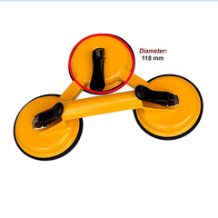 2x 150kg Load Aluminum Triple Suction Cup Pad Glazer Glass Sucker Remover Lifter