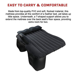 Inflatable Car Back Seat Mattress – Portable Travel Air Bed for Camping & Sleeping