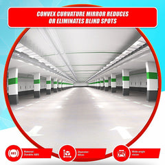 60cm Wide Angle Security Curved Convex Road Safety Mirror Traffic Driveway