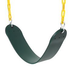 2 Pack Heavy Duty Playground Swing Seats with 66 Inch Plastic Coated Chains for Outdoor Backyard Play
