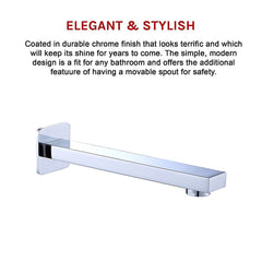 228mm Bath Spout Polished Chrome Finish