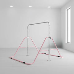 Kids Gymnastics Bars Training Horizontal Bar Monkey Kip Bar Pink