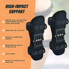 Power Knee Stabiliser Pad with Support Joint Spring Rebound Brace
