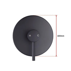 Shower Bath Mixer Tap Bathroom Electroplated Matte Black