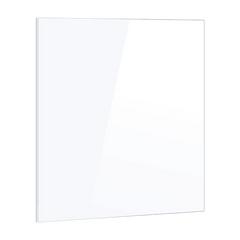 Toughened 90cm x 70cm White Glass Kitchen Splashback