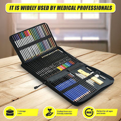 Art Sketch Pencils Oil Drawing Colouring Graphite Charcoal Pencil Set 72pcs/set