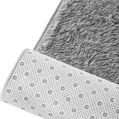 230x200cm Floor Rugs Large Shaggy Rug Area Carpet Bedroom Living Room Mat - Grey