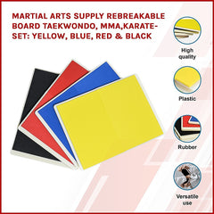 Rebreakable Martial Arts Training Boards Set for Taekwondo MMA Karate