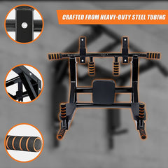 Heavy Duty Wall Mounted Power Station Pull Up Dip Knee Raise Bar