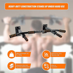 Heavy Duty Pull Up Bar Home Gym Chin Up Bar for Wall or Ceiling Mount