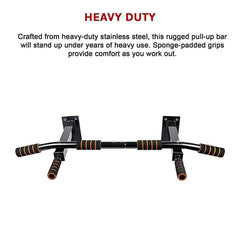 Heavy Duty Pull Up Bar Home Gym Chin Up Bar for Wall or Ceiling Mount