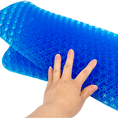 Gel Seat Cushion with Honeycomb Design & Breathable Cover for Office Chair Car Seat & Home