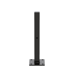 20cm Floating Shelf Brackets Industrial Metal Shelving Supports 4-Pack - Black