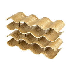 Wooden Wave Wine Rack/Creative Home Grape Wine Holder Shelf Cabinet/Bottle Rack