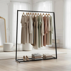Commercial Clothing Garment Rack Retail Shop Black