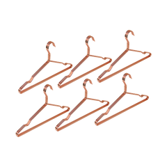 Adult 16.5" Rose Gold Shiny Metal Wire Coat Suit Top Clothes Hangers (60pc per set)