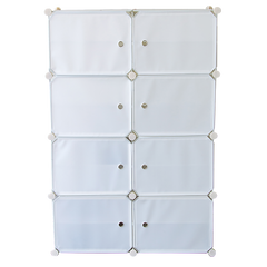 White Cube DIY Shoe Cabinet Rack Storage Portable Stackable Organiser Stand