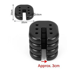 4pcs Outdoor Canopy Tent Leg Weights Anchor Stand Heavy Duty Gazebo Discs Base