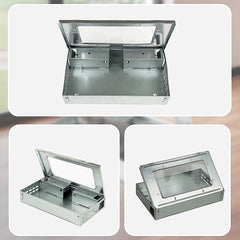 5x Humane Reusable Mice Trap Safe Live Catch Metal Mouse Catcher