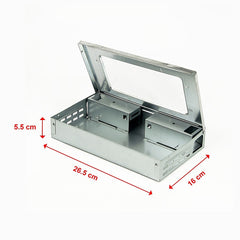 5x Humane Reusable Mice Trap Safe Live Catch Metal Mouse Catcher