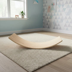 Balance Board Beam Seesaw Wooden Child Kids Adult Yoga