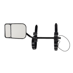 2x Towing Mirrors Pair Clip on Multi Fit Clamp On Towing Caravan 4X4 Trailer