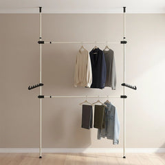 Heavy Duty Adjust Clothes Rail Storage Garment Shelf Hanging Display Stand Rack