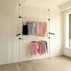 Heavy Duty Adjust Clothes Rail Storage Garment Shelf Hanging Display Stand Rack