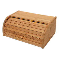 Bamboo Bread Bin Storage Box Kitchen Loaf Pastry Container