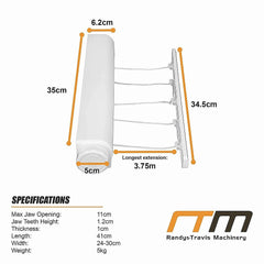 Retracting Clothesline 5 Line 18m Hanging Clothes Space Hanger