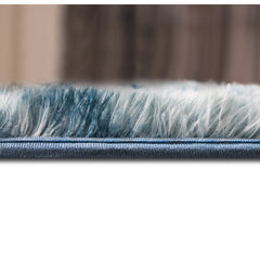 200x300cm Large Floor Soft Blue Fluffy Rug – Modern Area Carpet for Bedroom & Lounge
