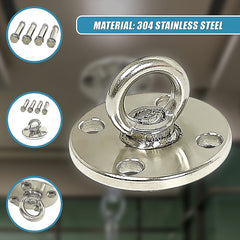 304 Stainless Steel Suspension Hook Wall Ceiling Mount Hanger Anchor Bracket