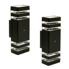 Modern 12 Inch LED Up Down Wall Light Dual Lamp with Dusk to Dawn Sensor