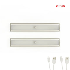 2 Pack LED Stick On Wireless Under Cabinet Lights Rechargeable Motion Sensor Closet Lamps For Convenient Lighting