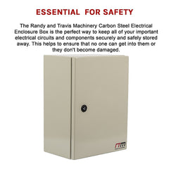 Carbon Steel Electrical Enclosure Box IP65 Wall Mount 400 x 300 x 200 mm