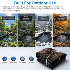 Fish Pond Liner 3 x 4.6m x 0.5mm Garden Pool Membrane Reinforced