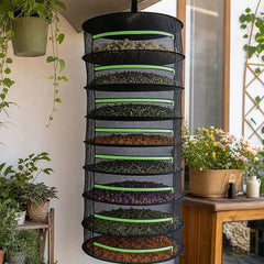 Herb Drying Rack Net 8 Layer Dryer Mesh Hanging Dryer Rack Zipper Dry Rack
