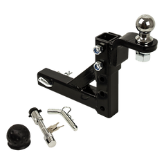 Adjustable Tow Bar Tongue Hitch 50mm Ball Drop for Trailer Caravan