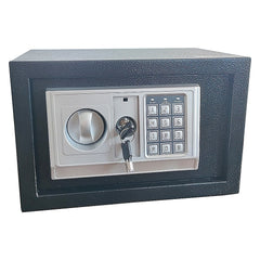 Electronic Digital Safe Security Box with Key Override Home Office Cash Jewellery Safe 8.5L