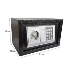 Electronic Digital Safe Security Box with Key Override Home Office Cash Jewellery Safe 8.5L