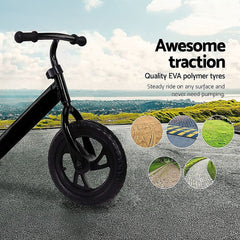 Kids Ride On Push Bike Balance Bicycle with Training Wheels for Toddlers