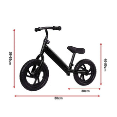 Kids Ride On Push Bike Balance Bicycle with Training Wheels for Toddlers
